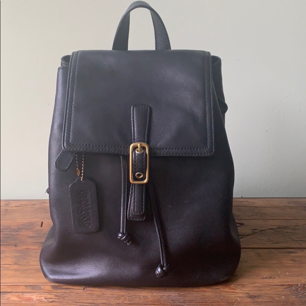 Authentic Leather Coach mini backpack